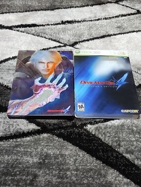 DEVIL MAY CRY 4 XBOX 360 COLLECTOR'S EDITION BONUS DVD STEEL CASE 2008 ACTION